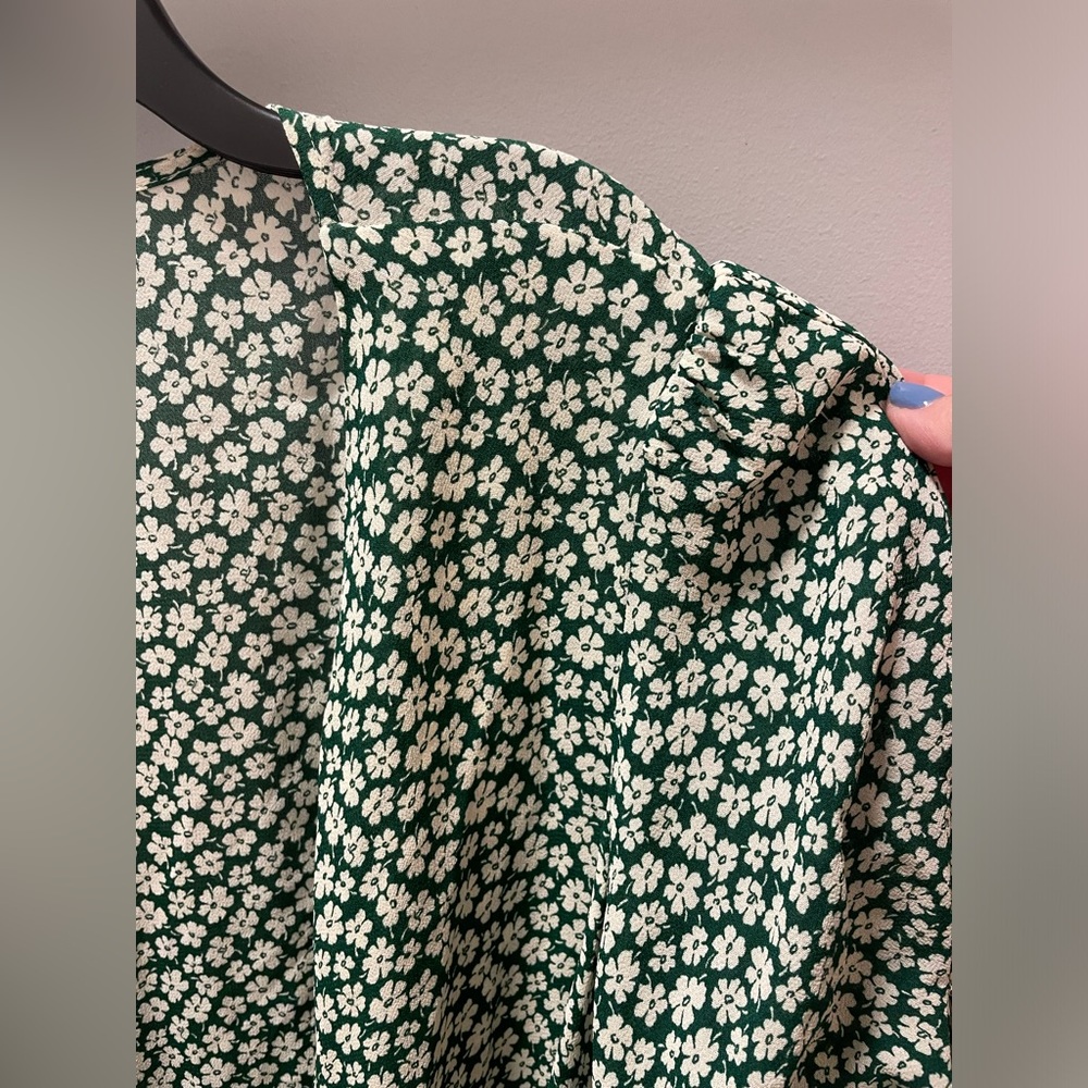 Sammy Green Floral Wrap Dress from Reformation - Picture 10 of 12